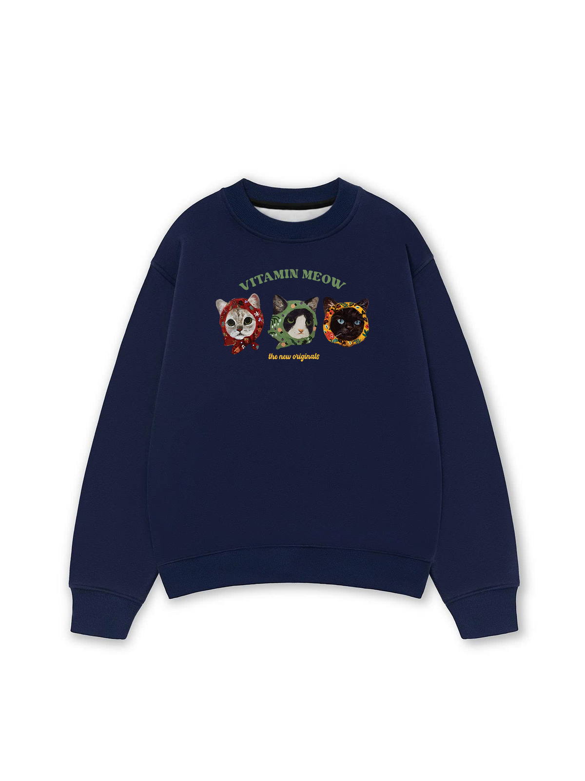 Áo Sweater Nỉ Hai Da Vitamin Meow