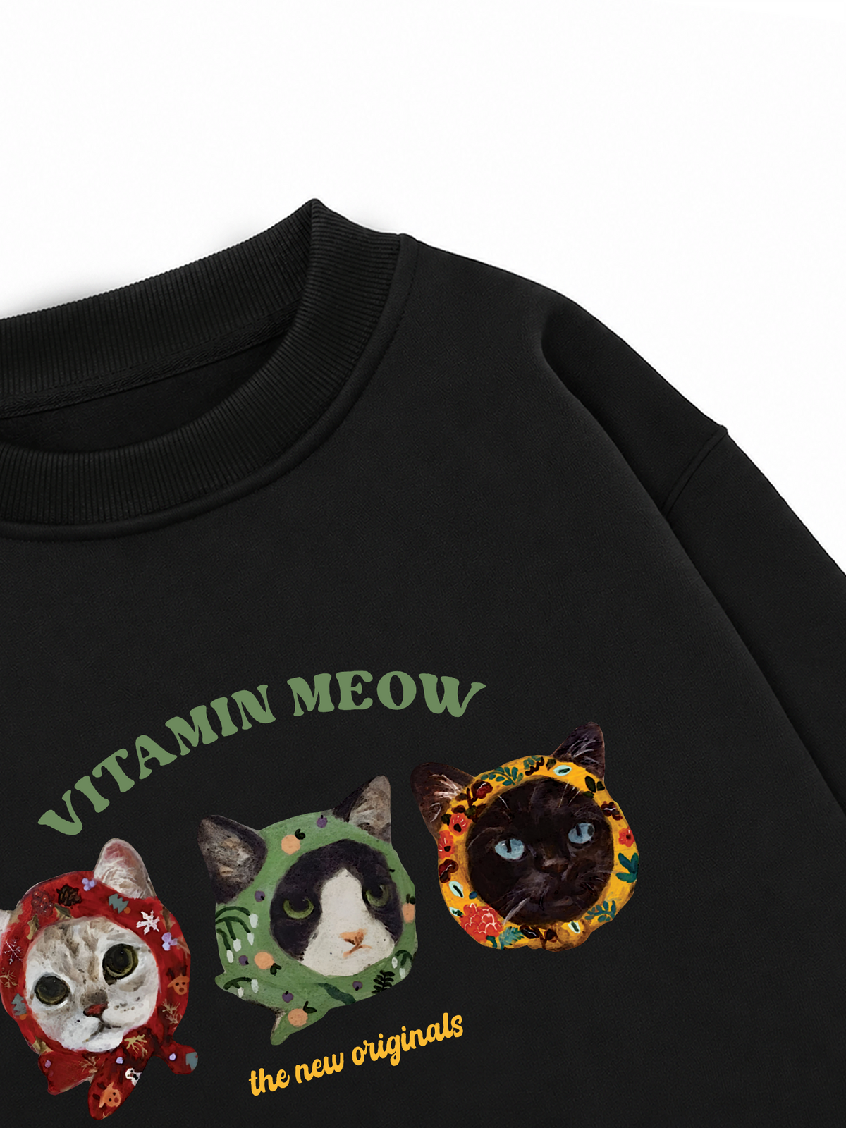 Áo Sweater Nỉ Hai Da Vitamin Meow