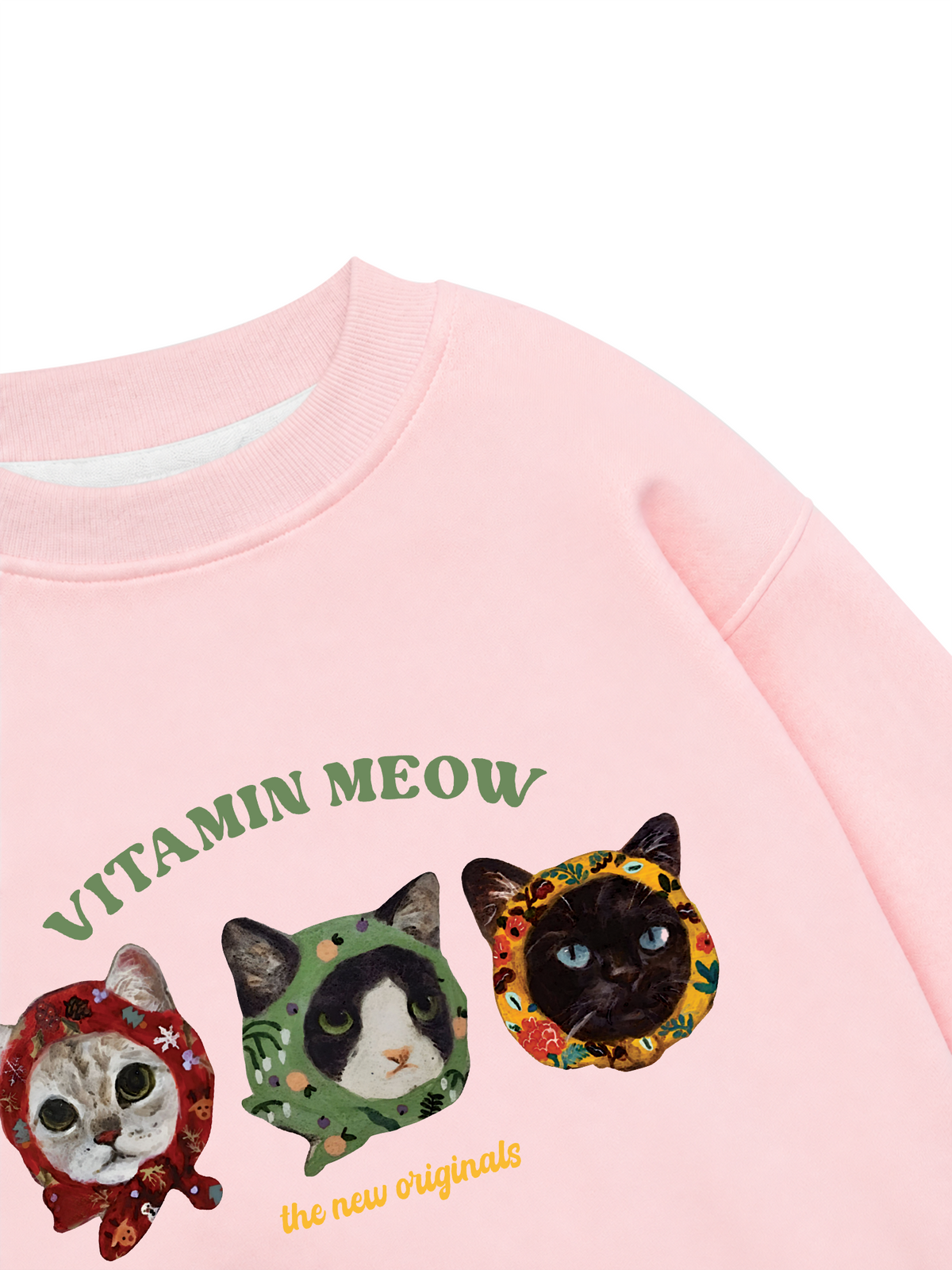 Áo Sweater Nỉ Hai Da Vitamin Meow