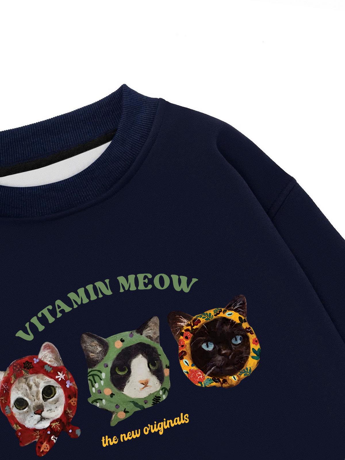 Áo Sweater Nỉ Hai Da Vitamin Meow