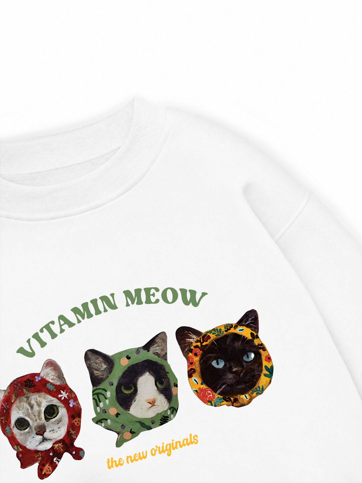 Áo Sweater Nỉ Hai Da Vitamin Meow