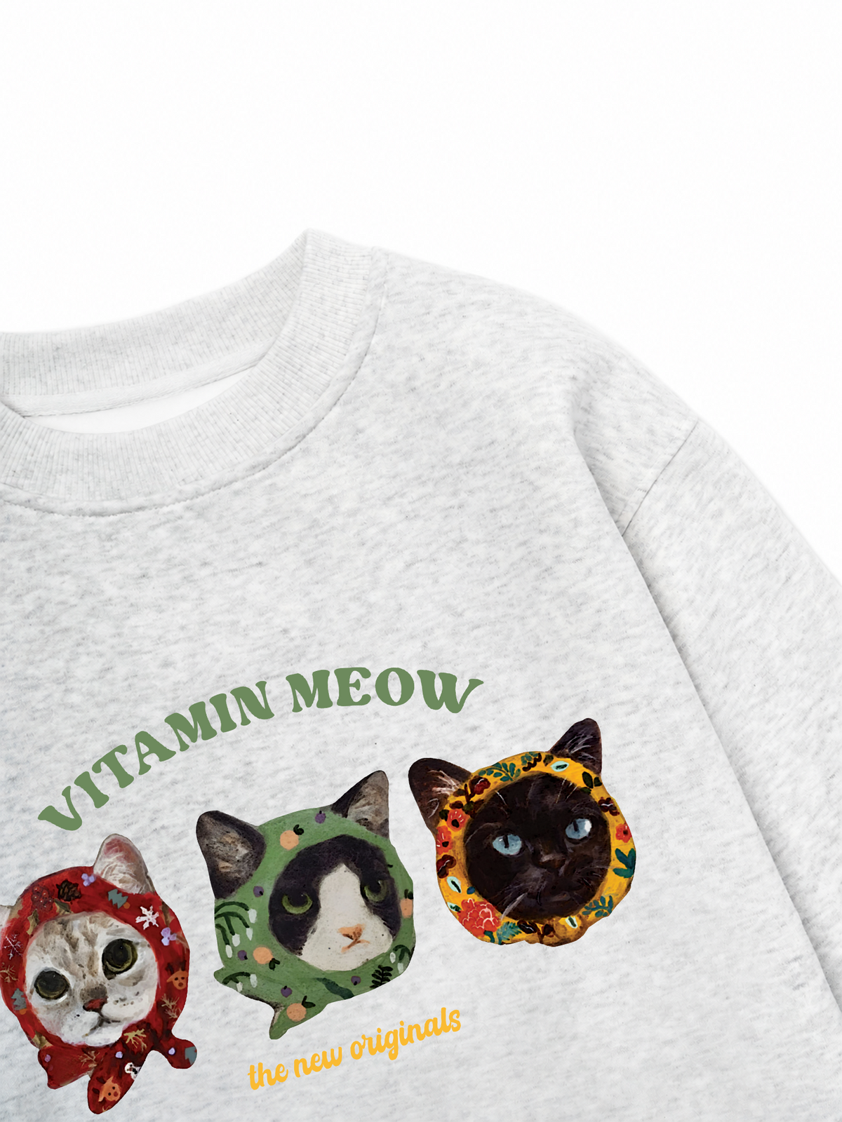 Áo Sweater Nỉ Hai Da Vitamin Meow