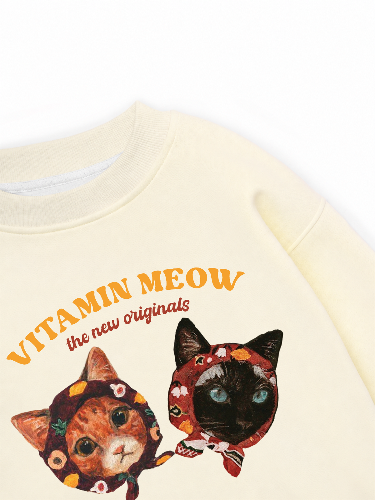 Áo Sweater Nỉ Hai Da Vitamin Meow