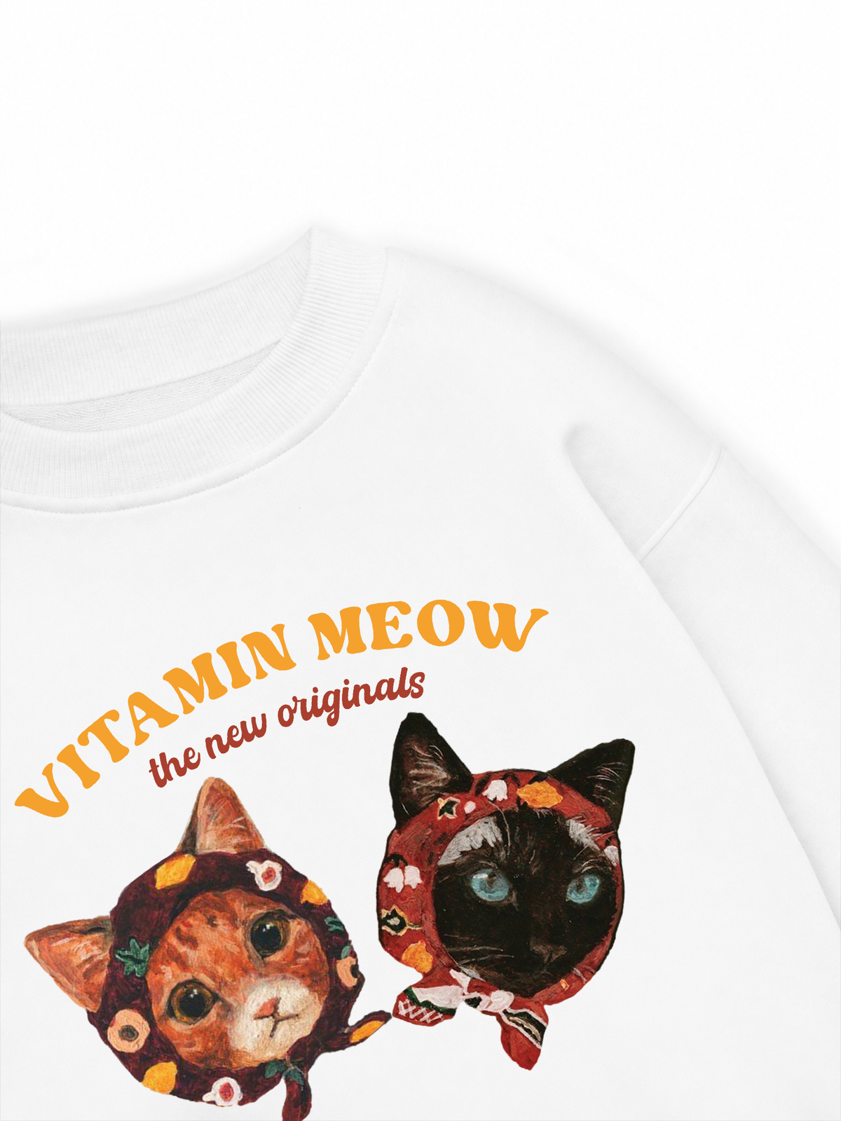 Áo Sweater Nỉ Hai Da Vitamin Meow