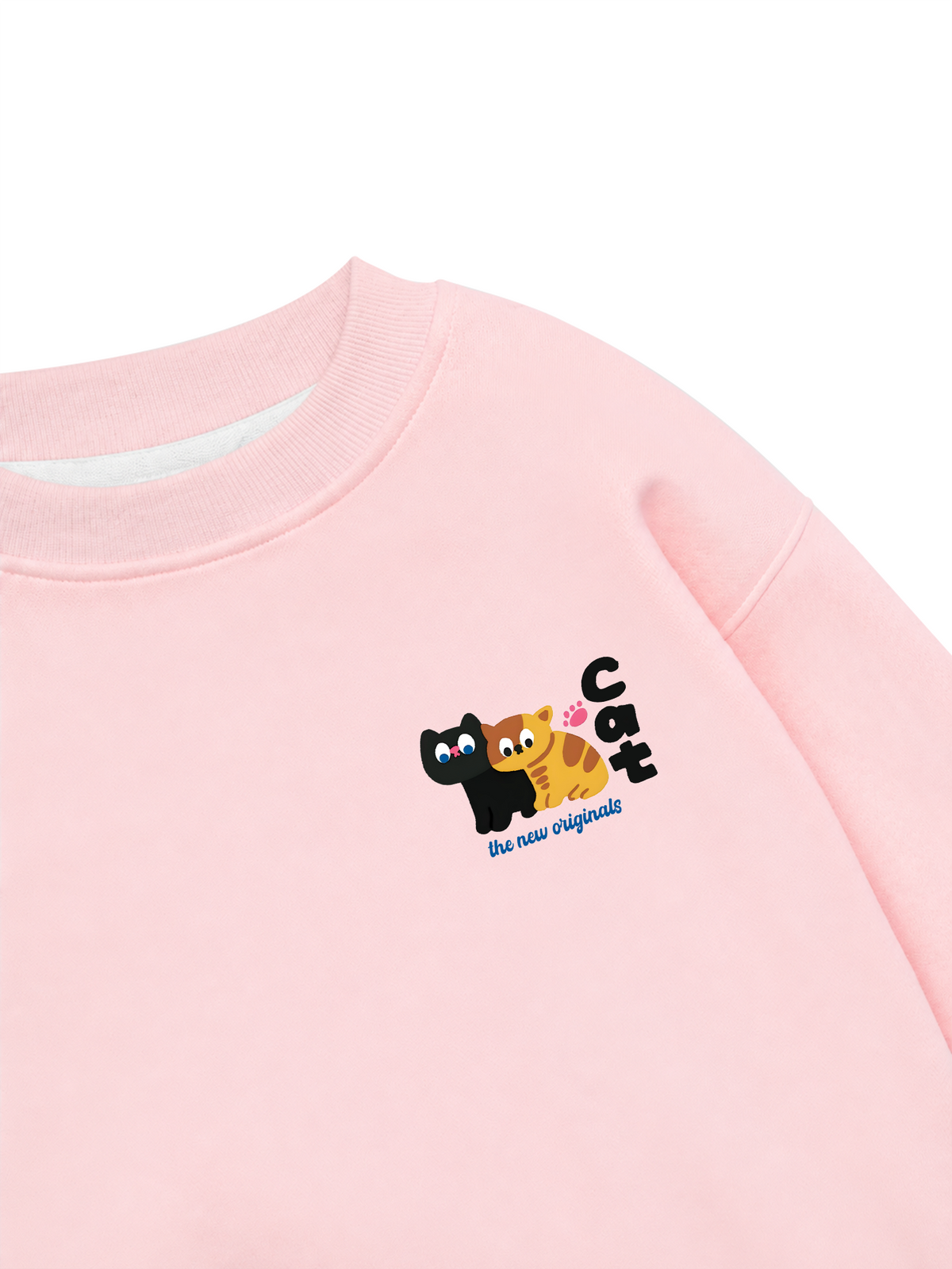 Áo Sweater Nỉ Hai Da Side by Meow
