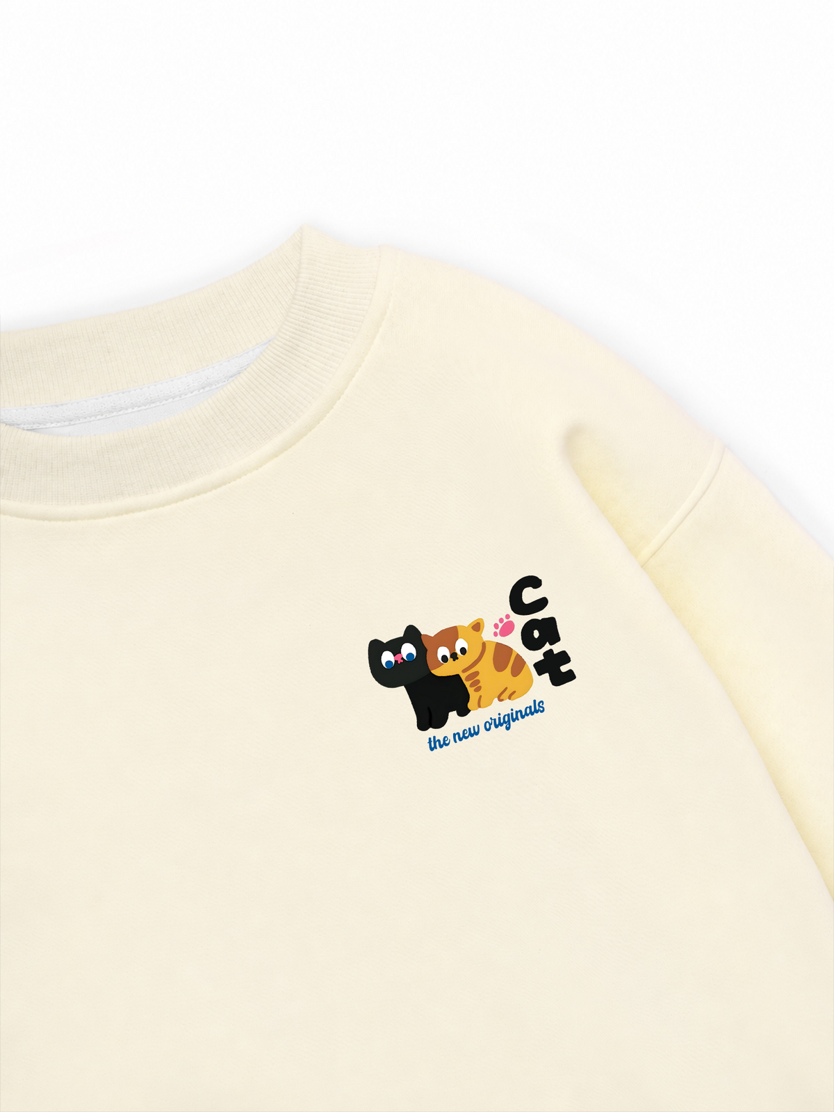 Áo Sweater Nỉ Hai Da Side by Meow