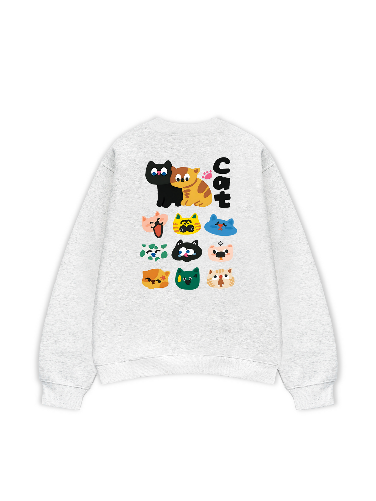 Áo Sweater Nỉ Hai Da Side by Meow