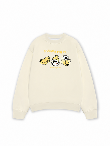 Áo Sweater Nỉ Hai Da Banana Puppy