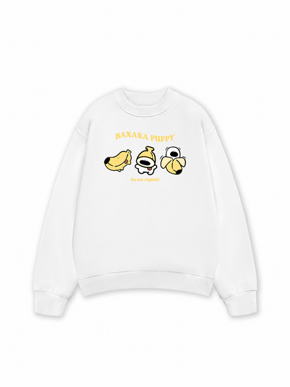 Áo Sweater Nỉ Hai Da Banana Puppy