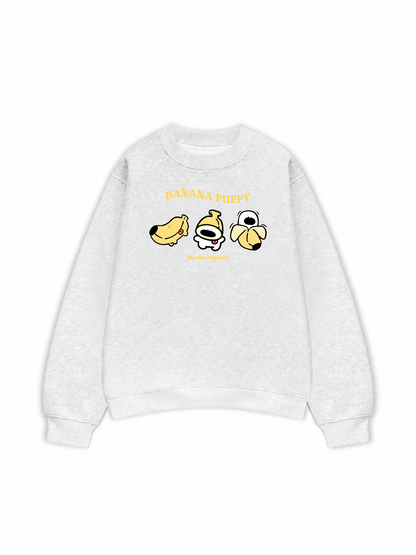Áo Sweater Nỉ Hai Da Banana Puppy