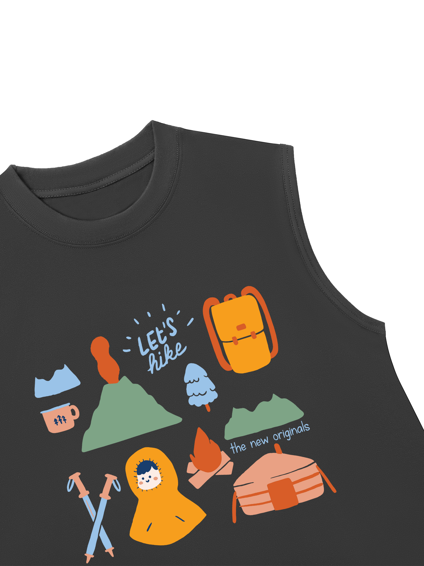 Áo Ba Lỗ Relaxed Fit Go Out Let_s Hike
