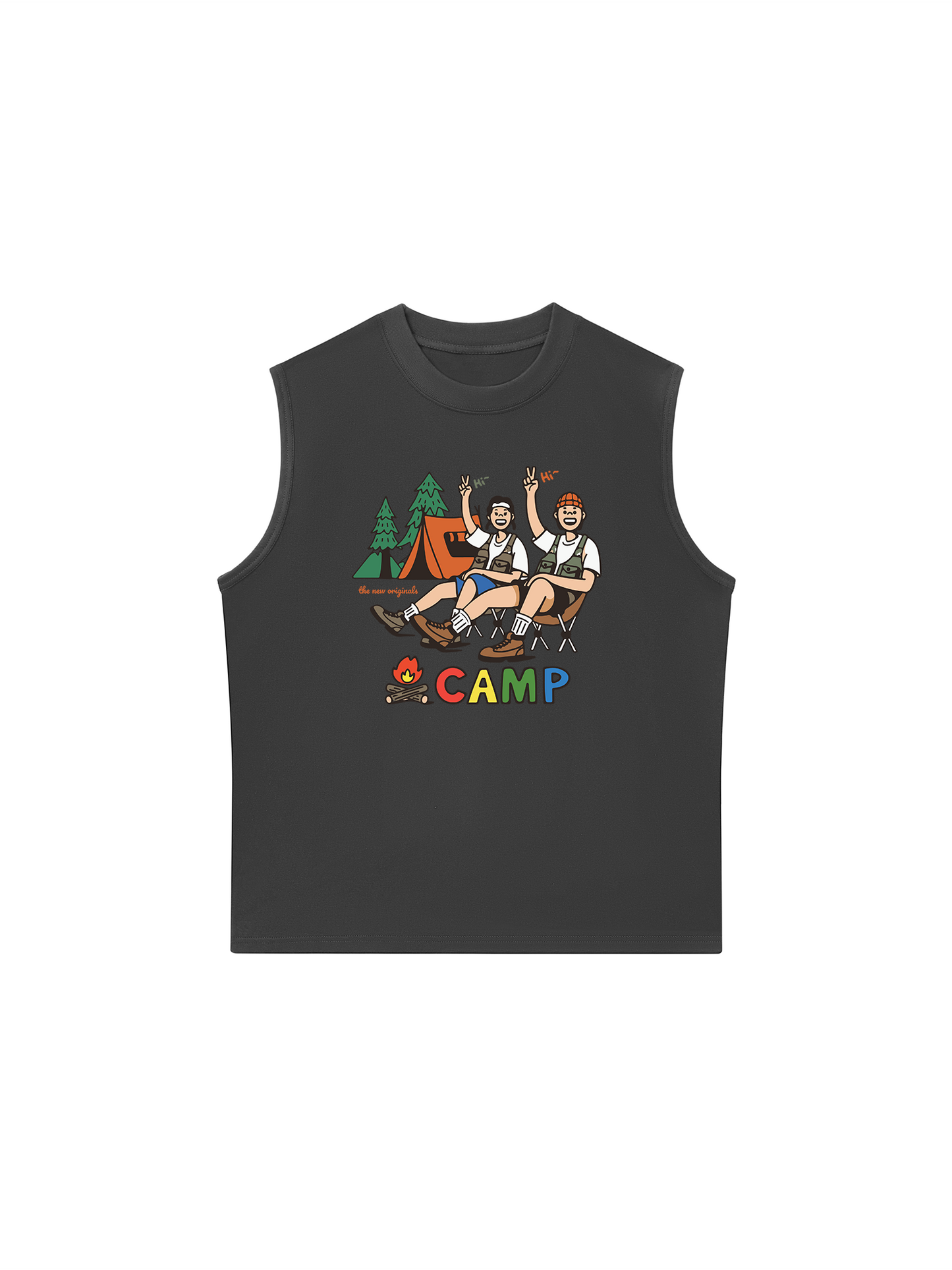 Áo Ba Lỗ Relaxed Fit Go Camping