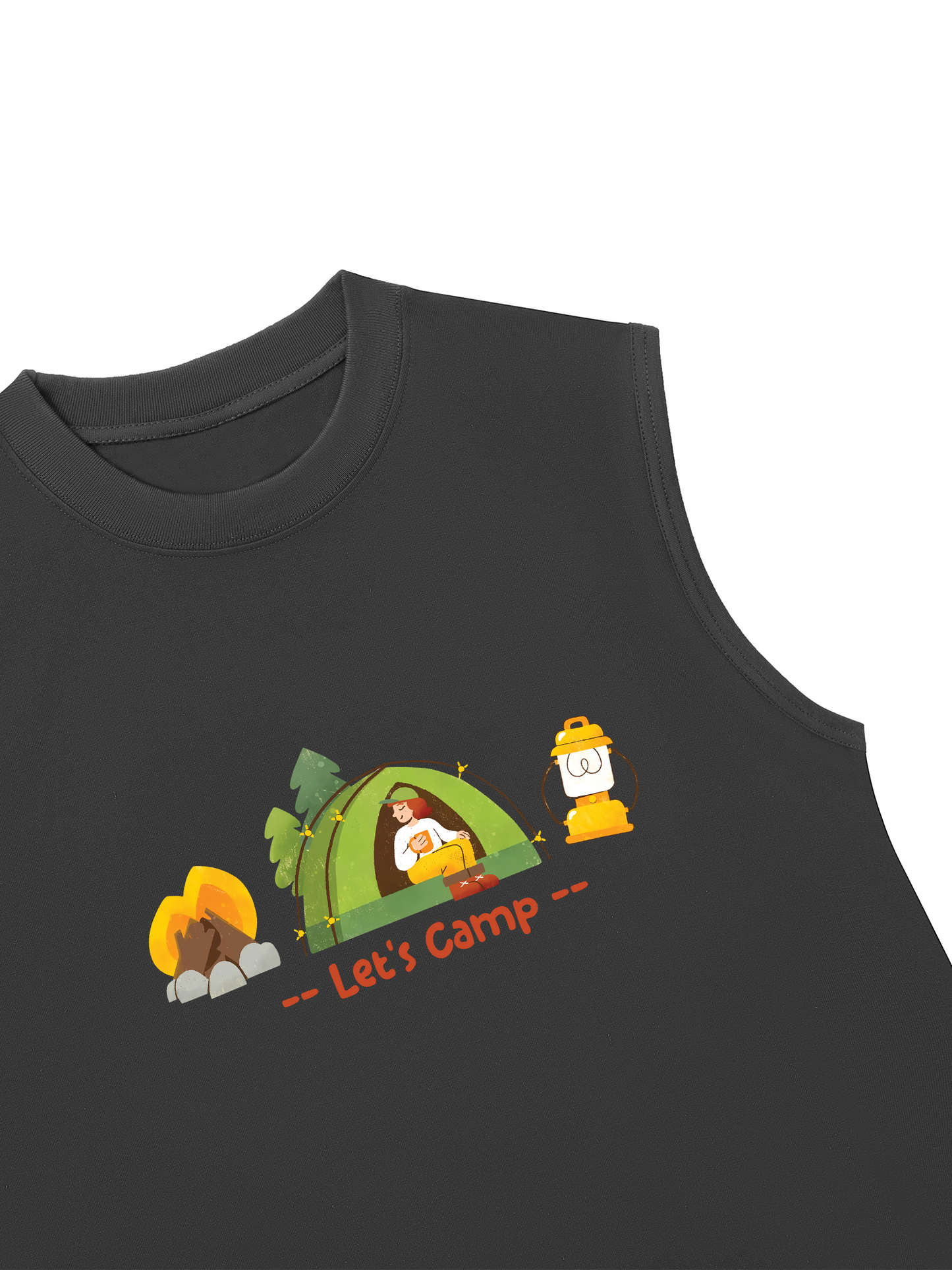 Áo Ba Lỗ Relaxed Fit Let_s Camp