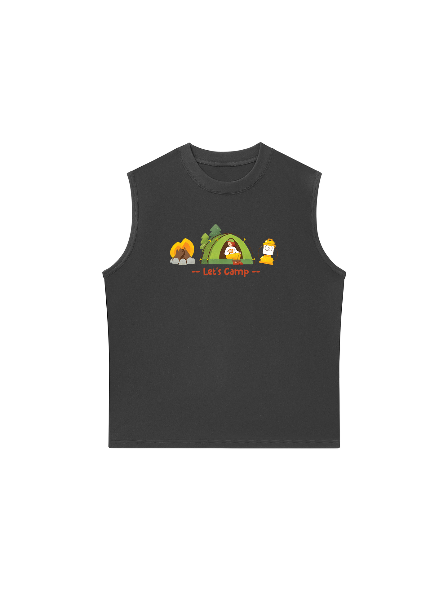 Áo Ba Lỗ Relaxed Fit Let_s Camp