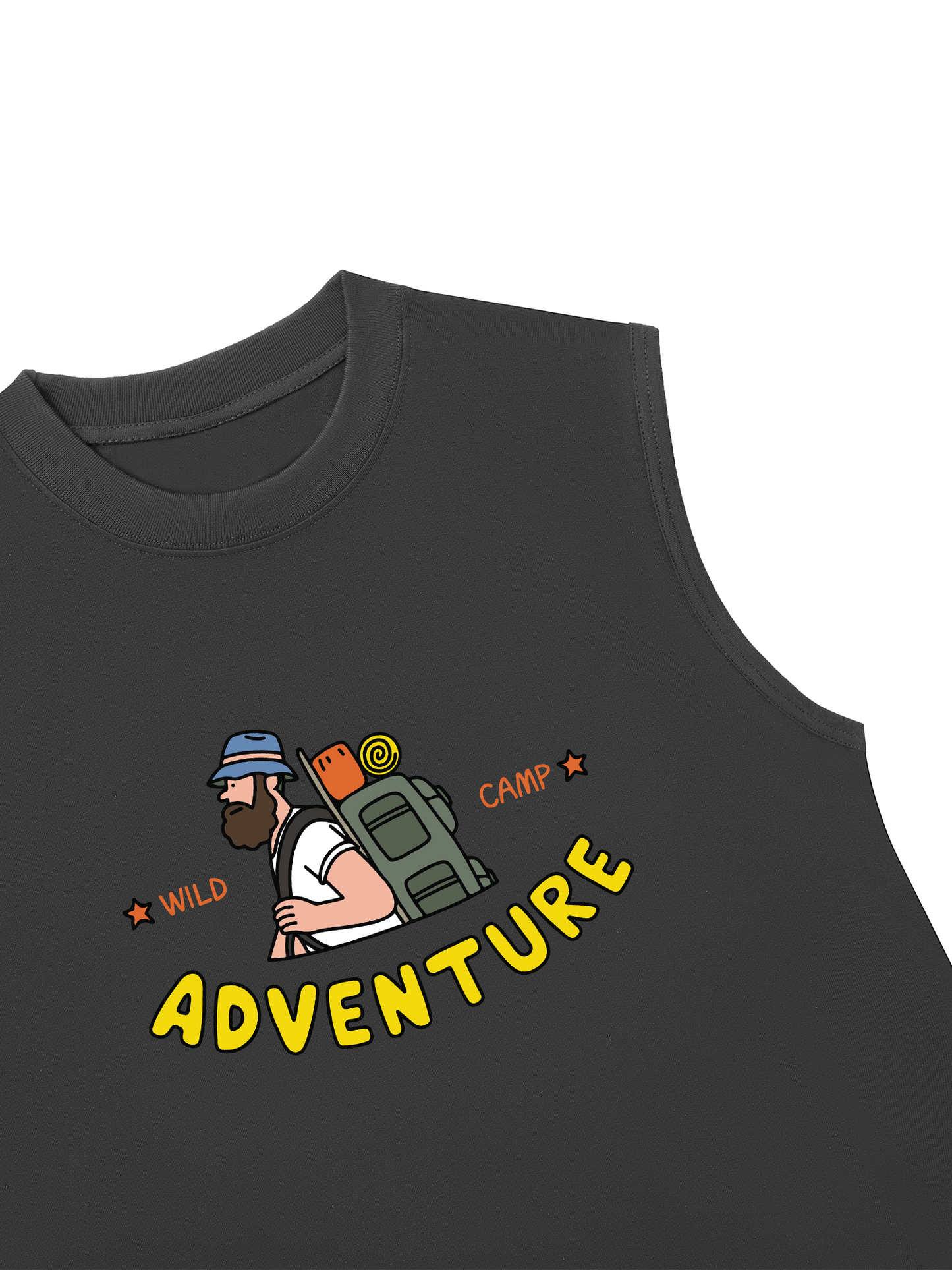Áo Ba Lỗ Relaxed Fit Adventure Wild Camp