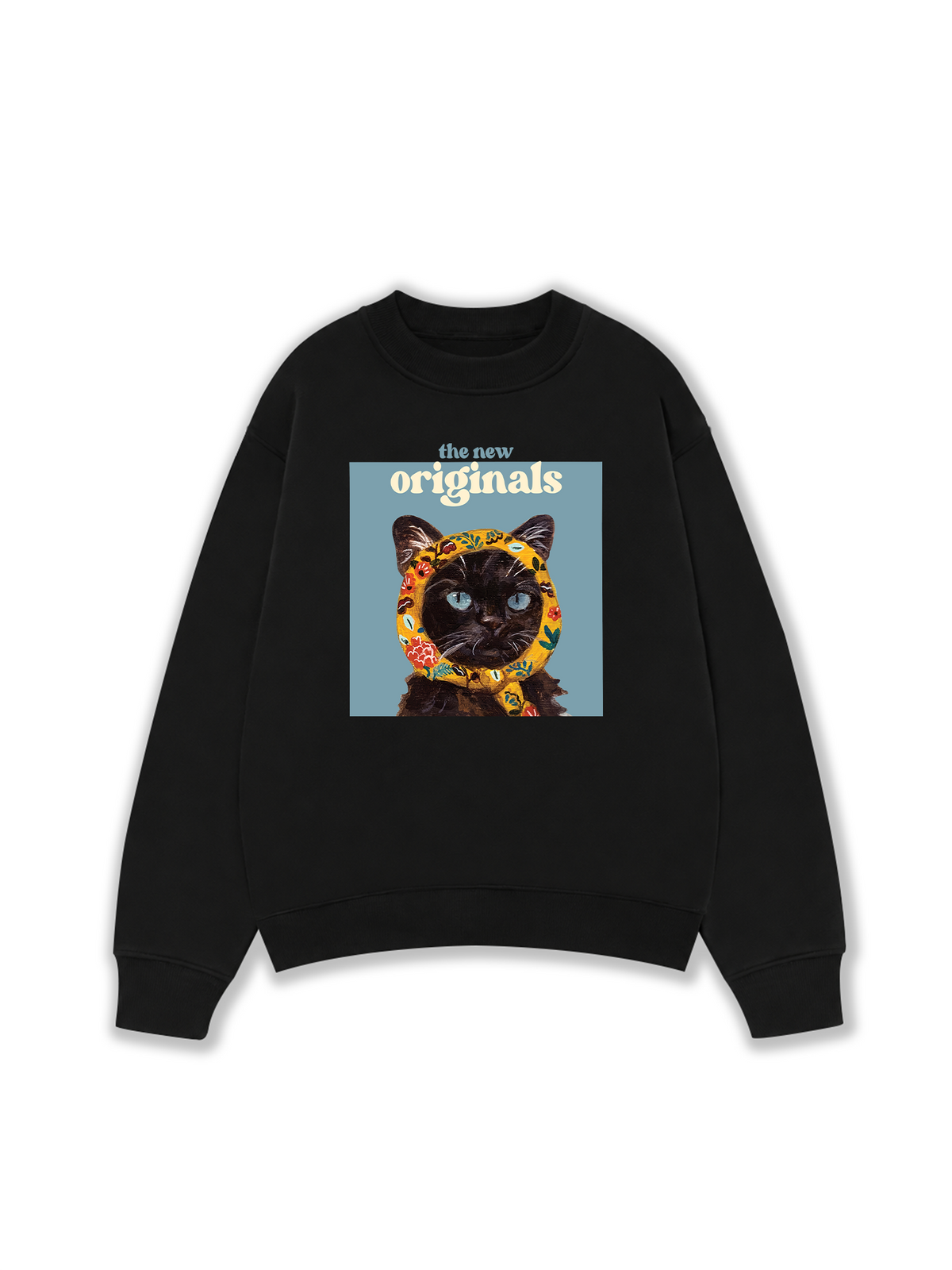 Áo Sweater Nỉ Hai Da Cat Époque