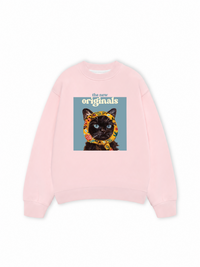 Áo Sweater Nỉ Hai Da Cat Époque