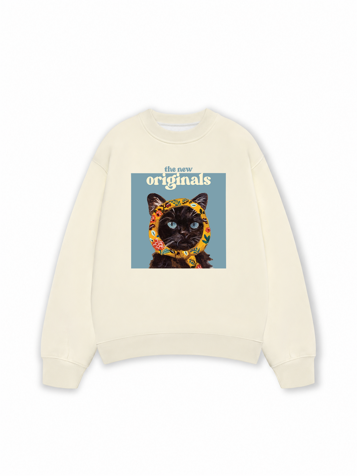 Áo Sweater Nỉ Hai Da Cat Époque