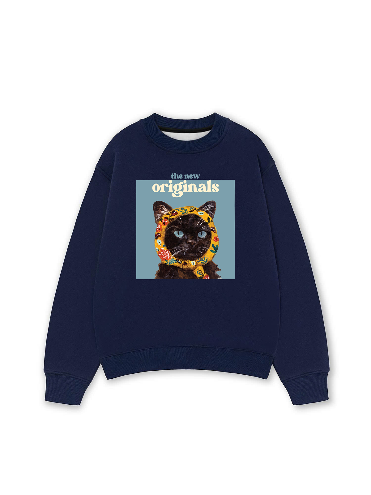 Áo Sweater Nỉ Hai Da Cat Époque