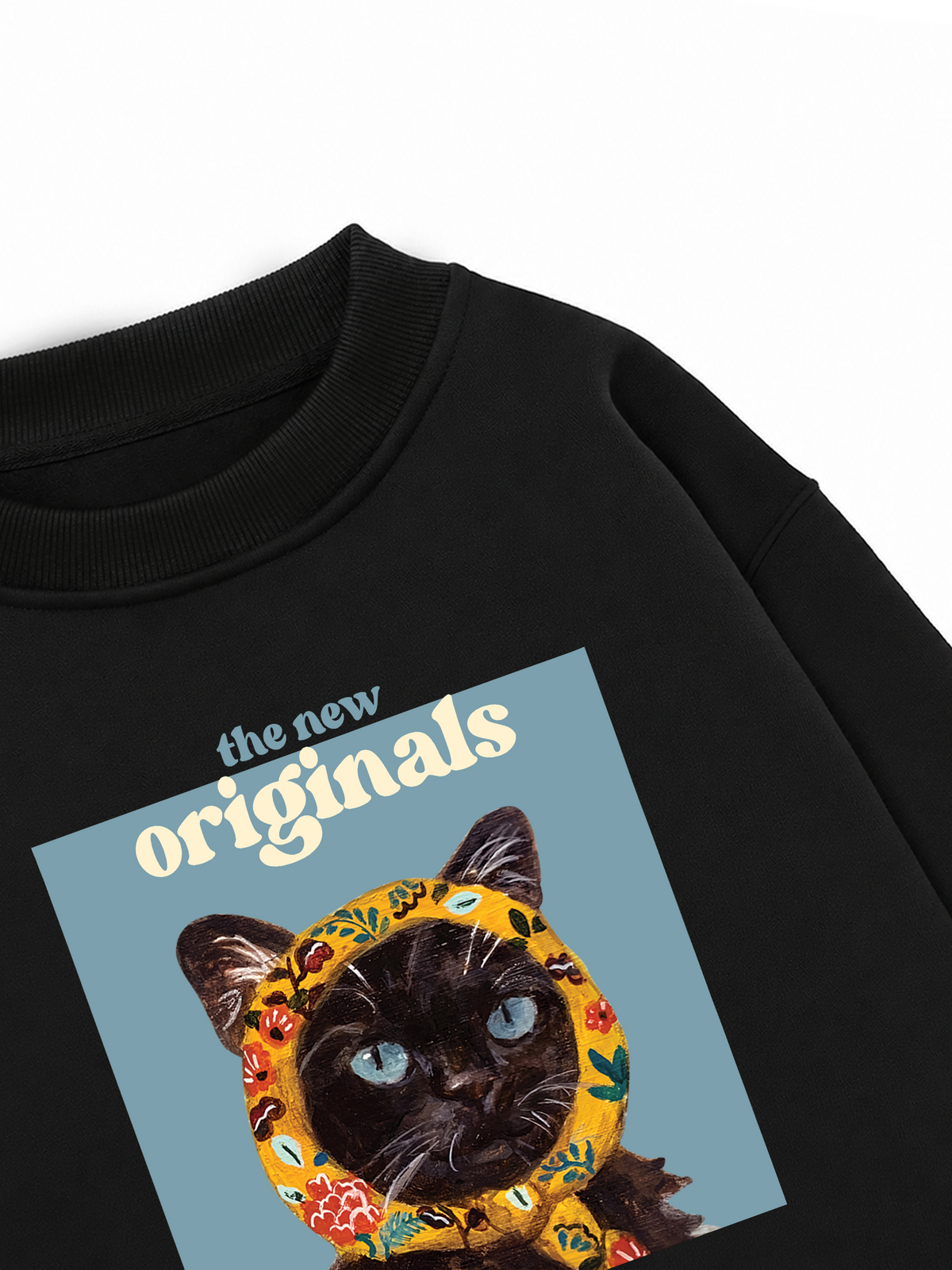 Áo Sweater Nỉ Hai Da Cat Époque