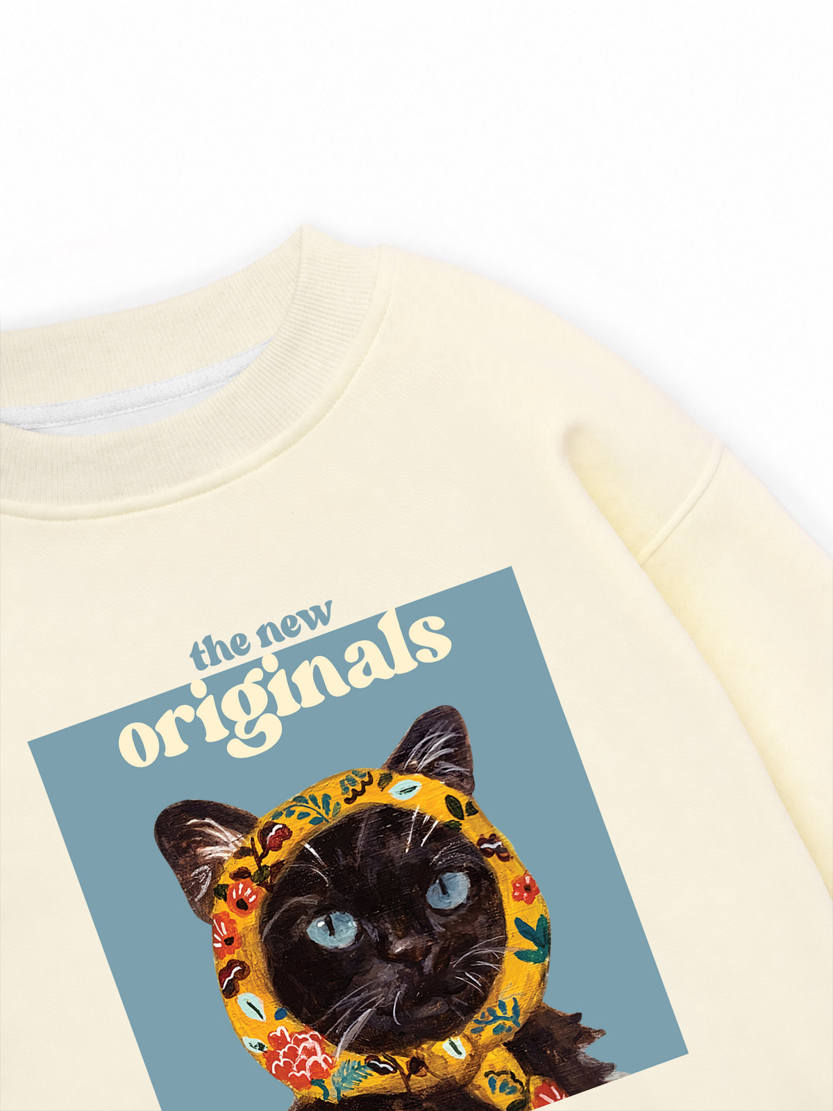 Áo Sweater Nỉ Hai Da Cat Époque