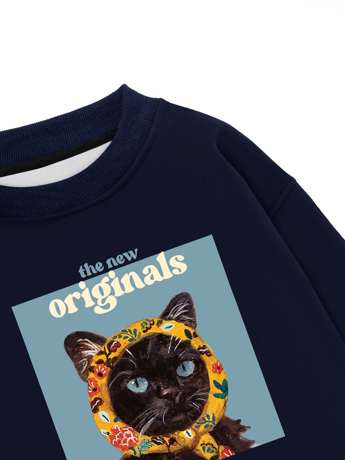 Áo Sweater Nỉ Hai Da Cat Époque