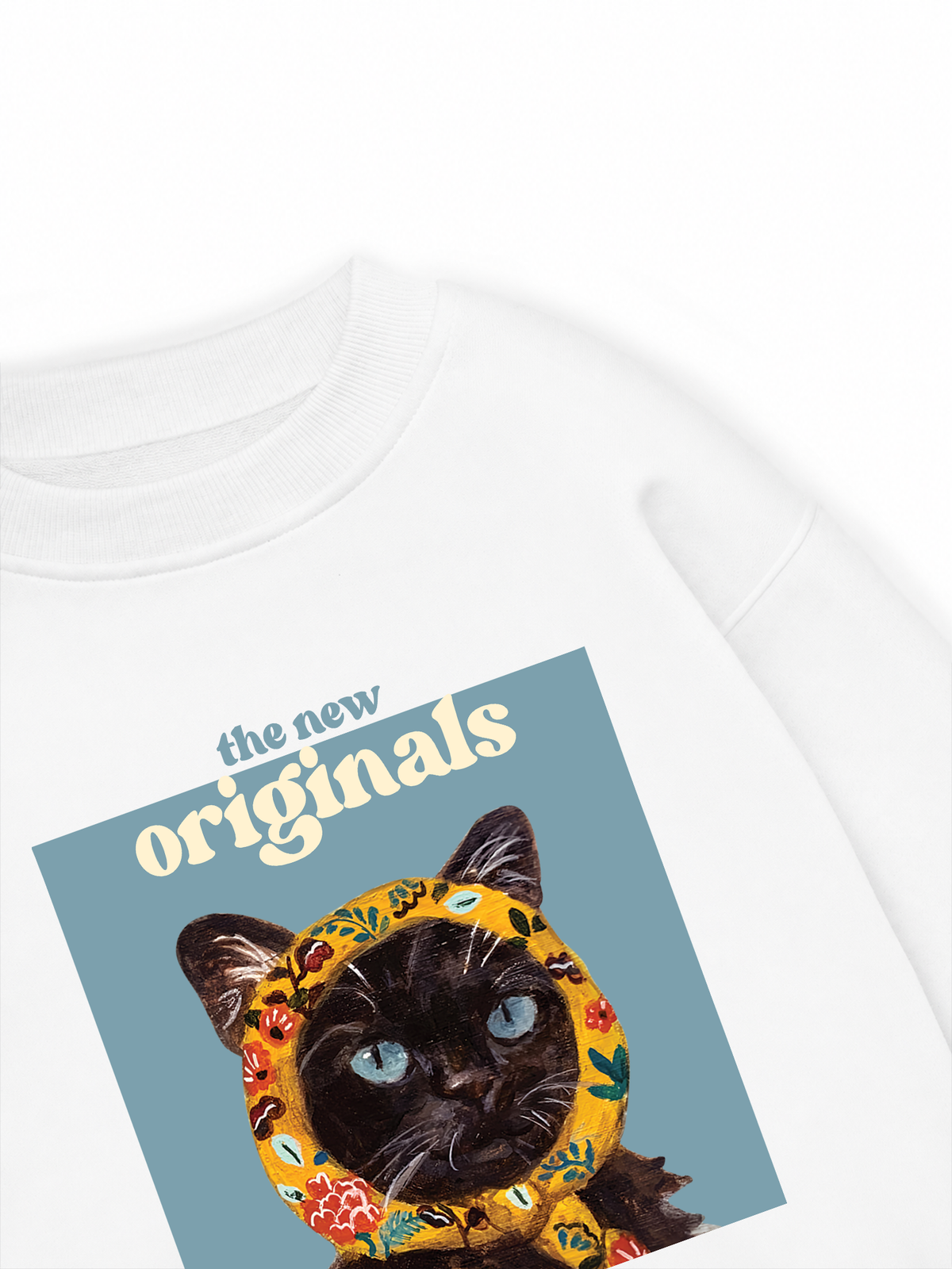 Áo Sweater Nỉ Hai Da Cat Époque