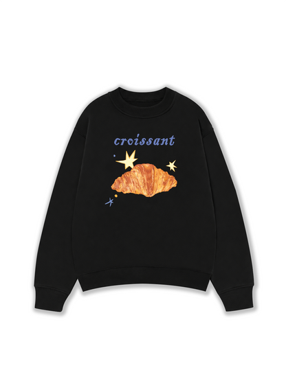 Áo Sweater Nỉ Hai Da Croissant