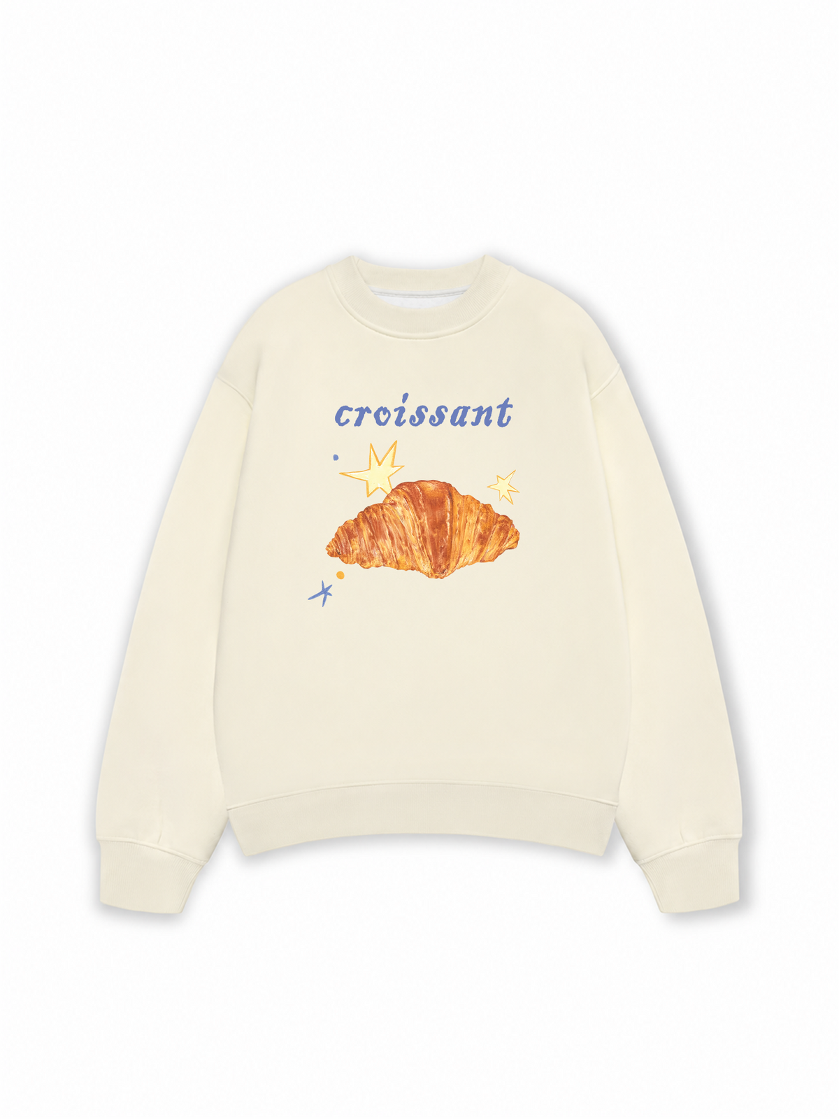 Áo Sweater Nỉ Hai Da Croissant