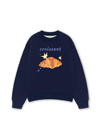 Áo Sweater Nỉ Hai Da Croissant