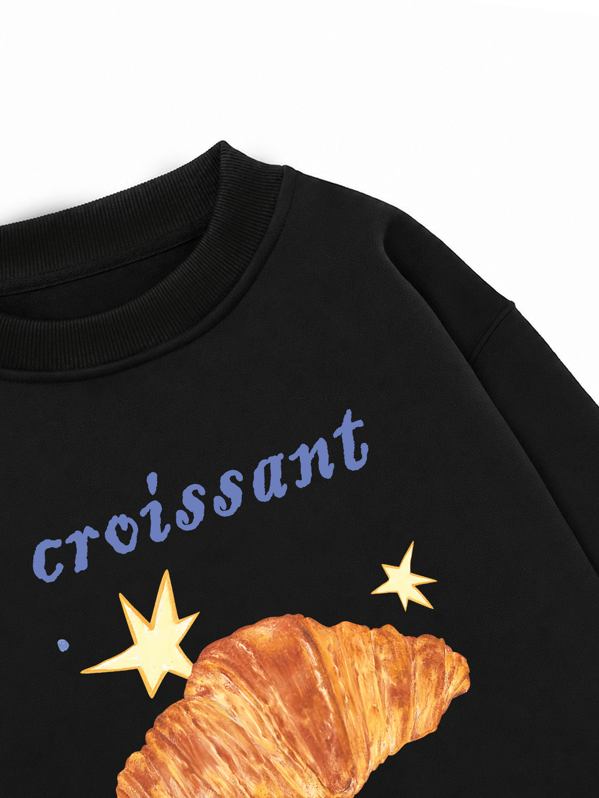 Áo Sweater Nỉ Hai Da Croissant