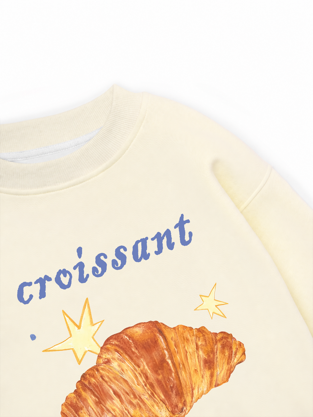Áo Sweater Nỉ Hai Da Croissant