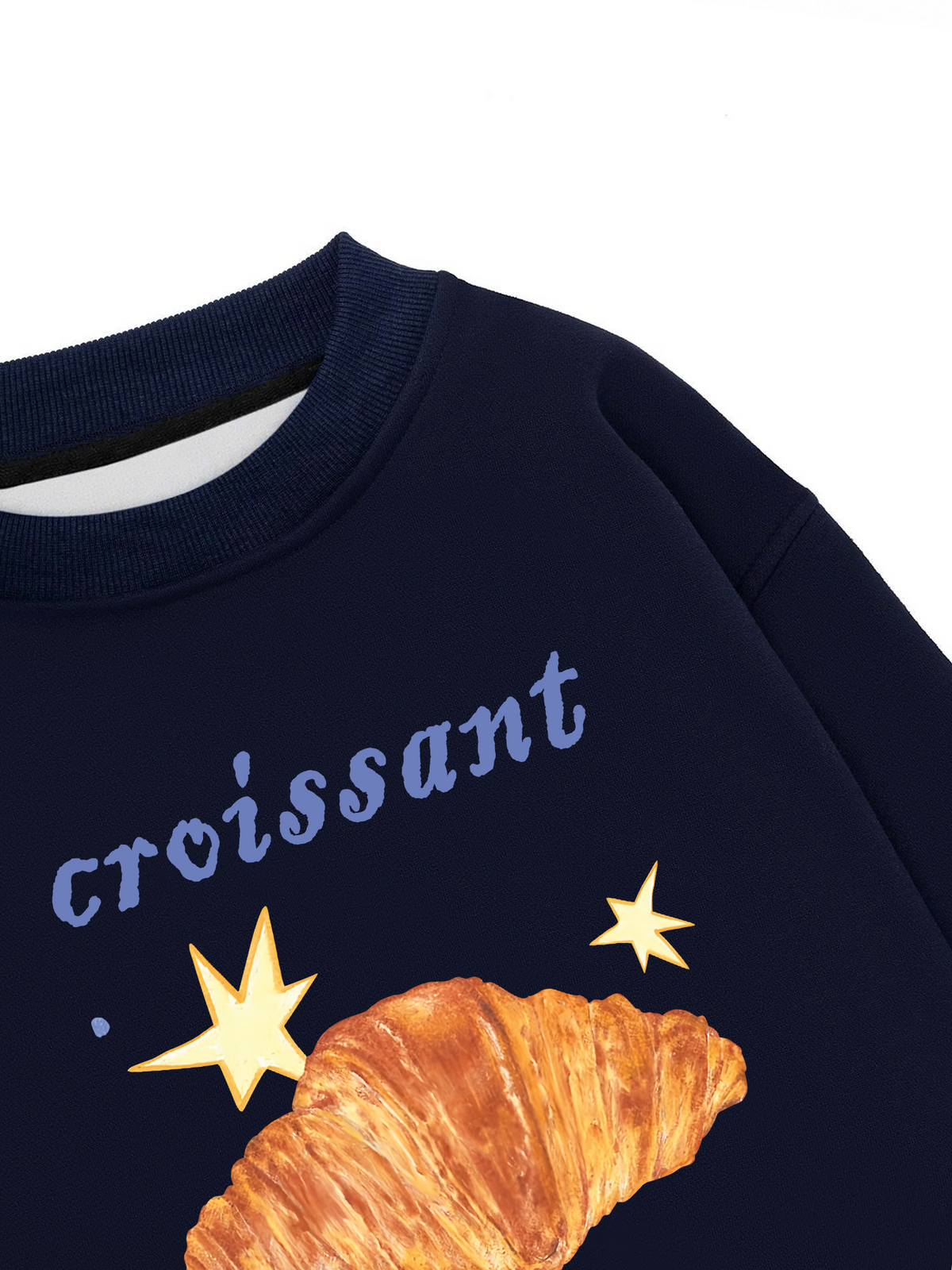Áo Sweater Nỉ Hai Da Croissant
