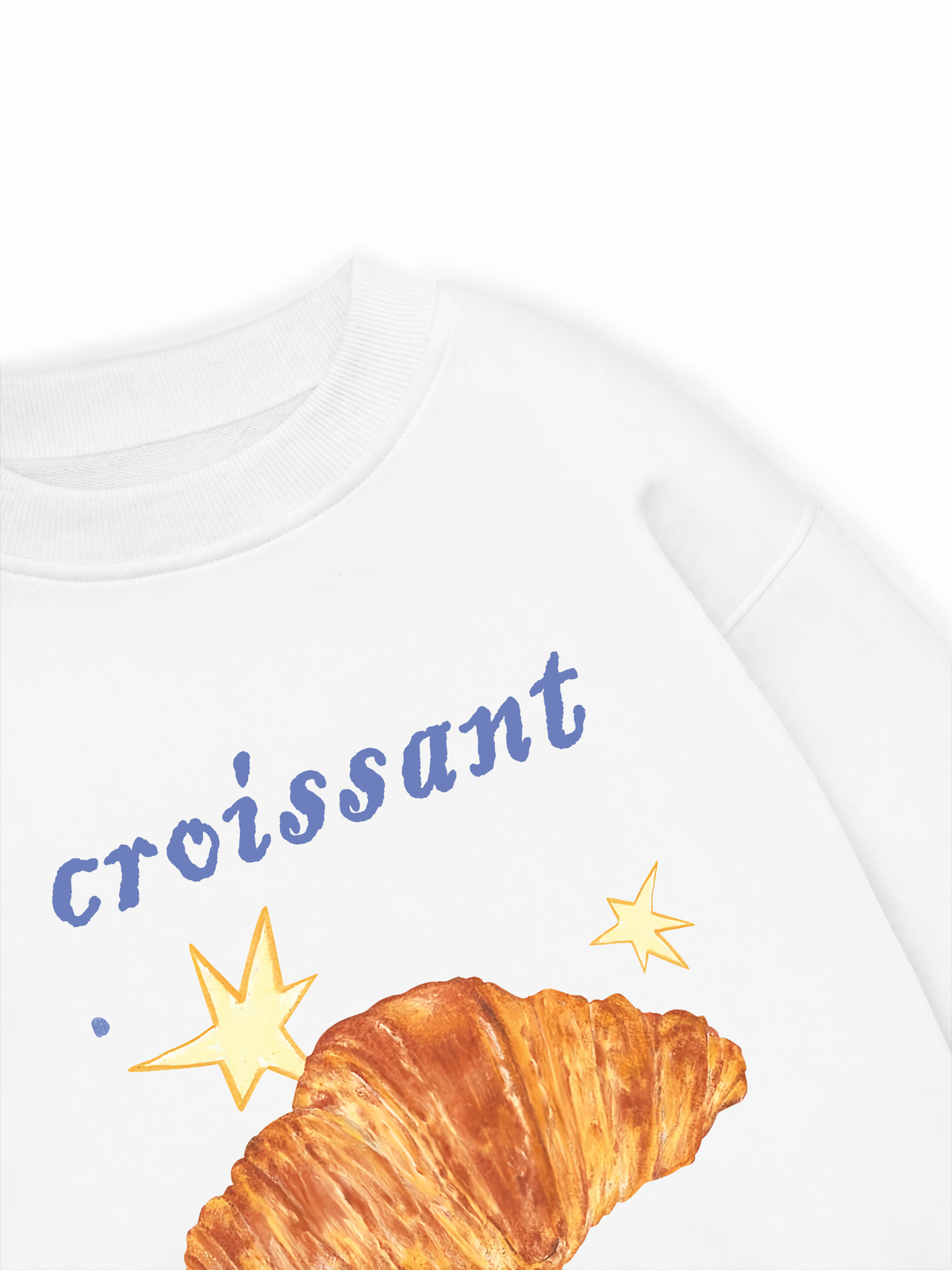 Áo Sweater Nỉ Hai Da Croissant