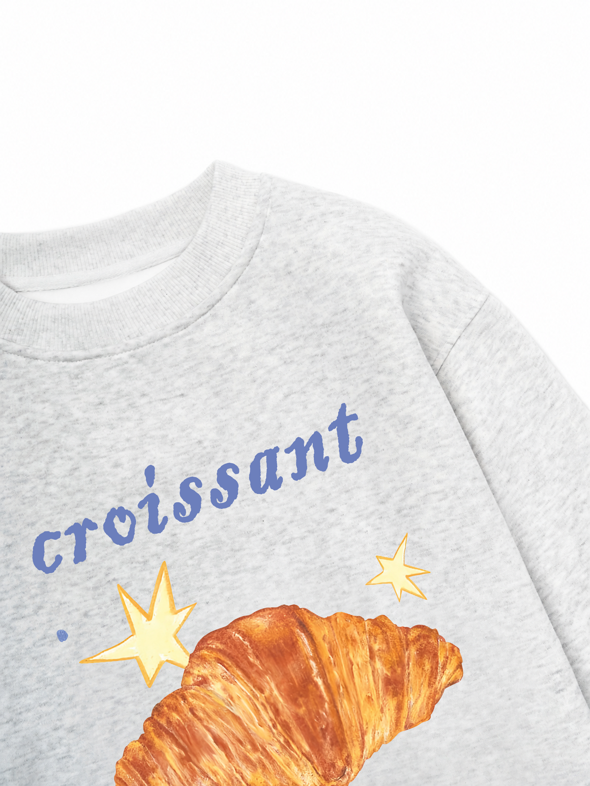 Áo Sweater Nỉ Hai Da Croissant
