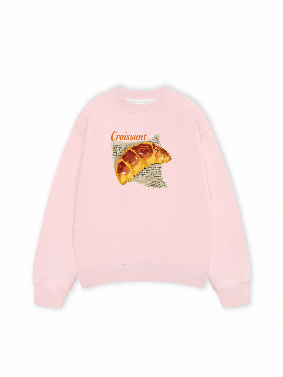 Áo Sweater Nỉ Hai Da Croissant