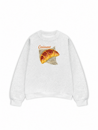 Áo Sweater Nỉ Hai Da Croissant