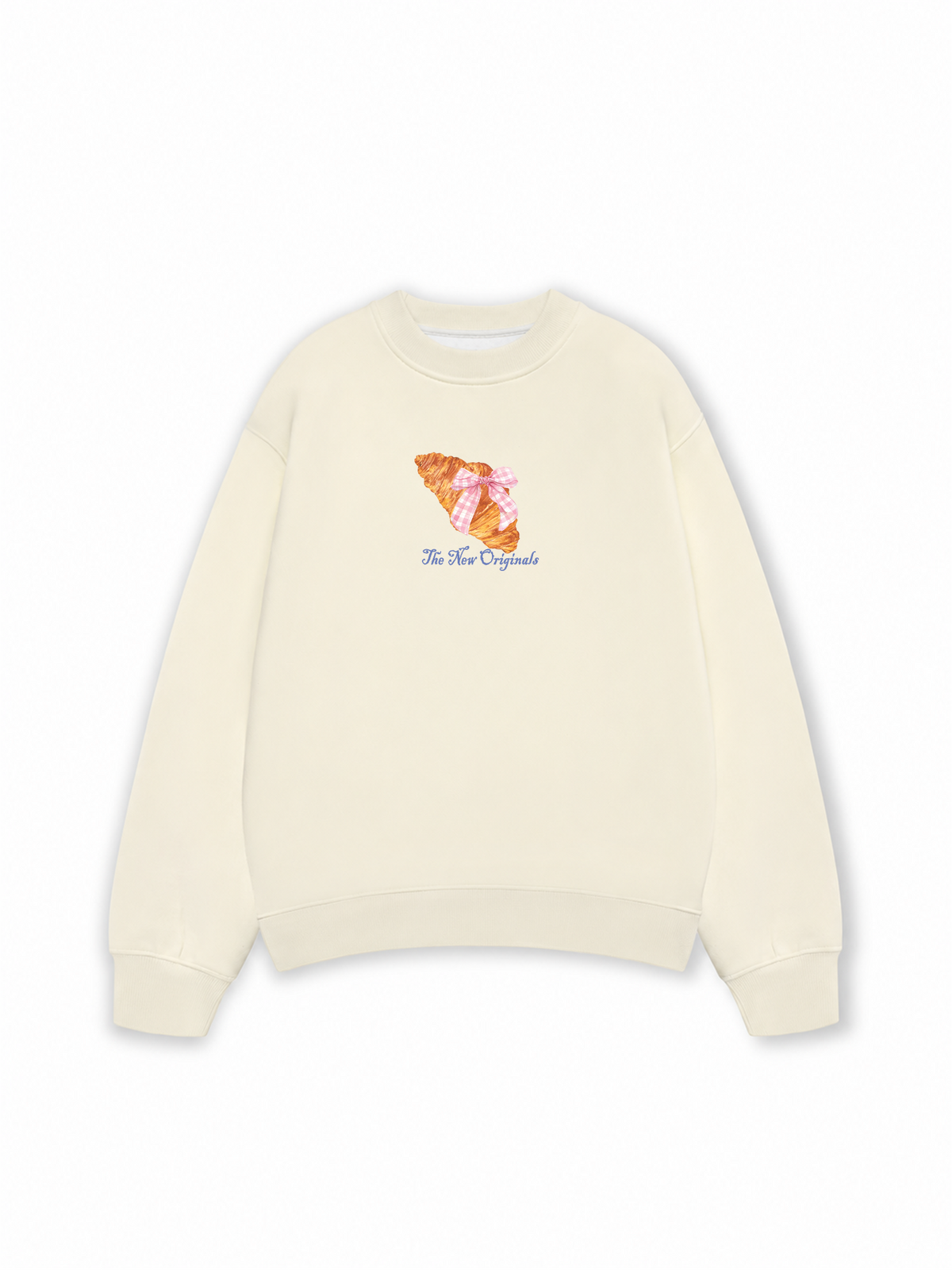 Áo Sweater Nỉ Hai Da Go Get A Croissant