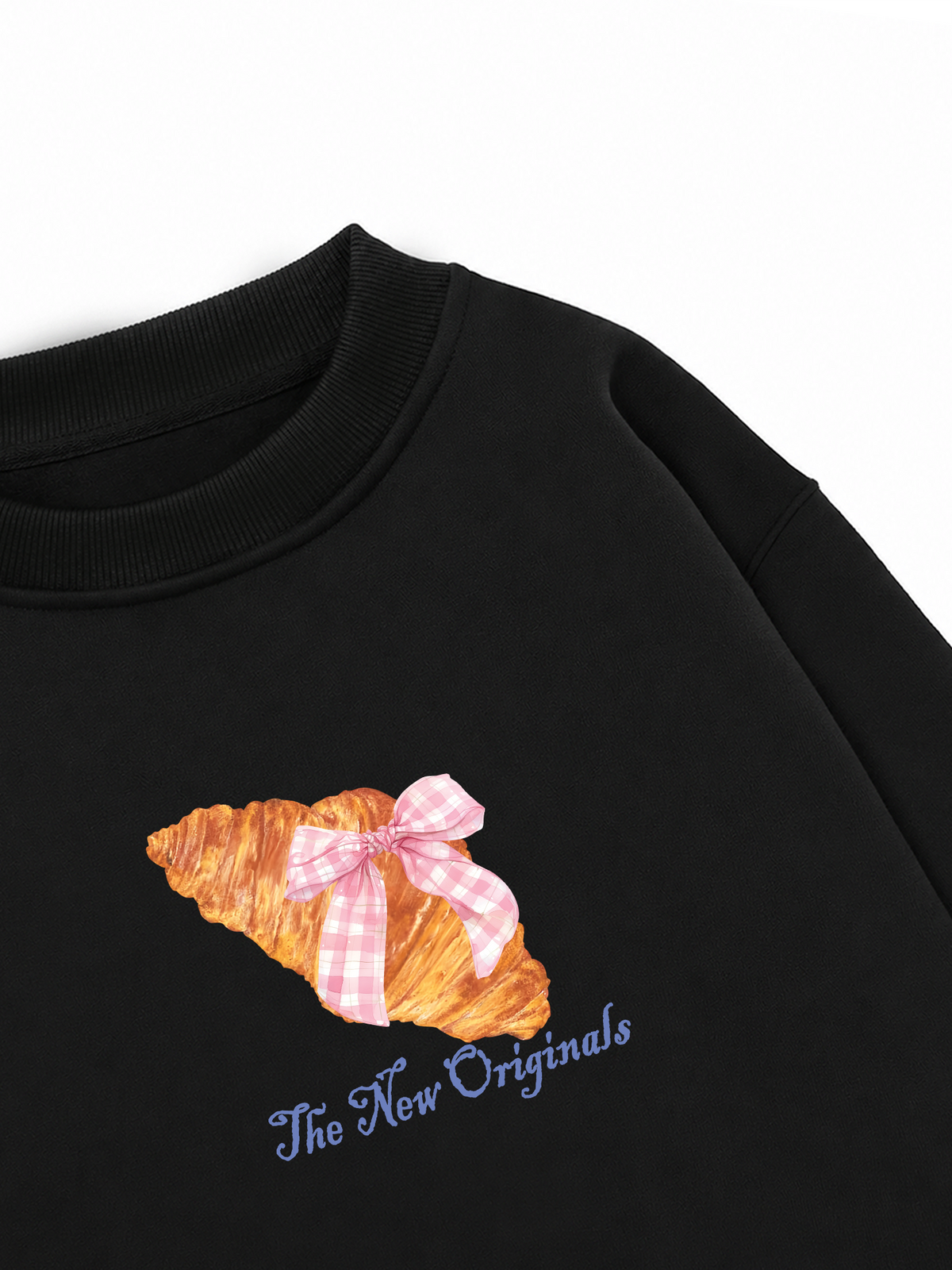 Áo Sweater Nỉ Hai Da Go Get A Croissant