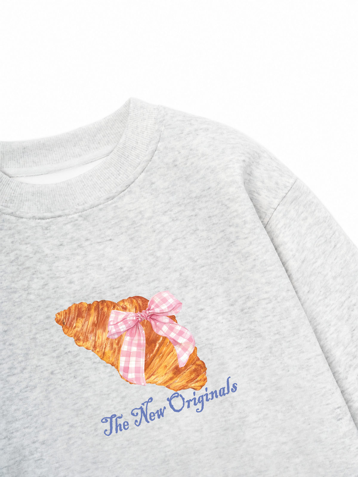 Áo Sweater Nỉ Hai Da Go Get A Croissant