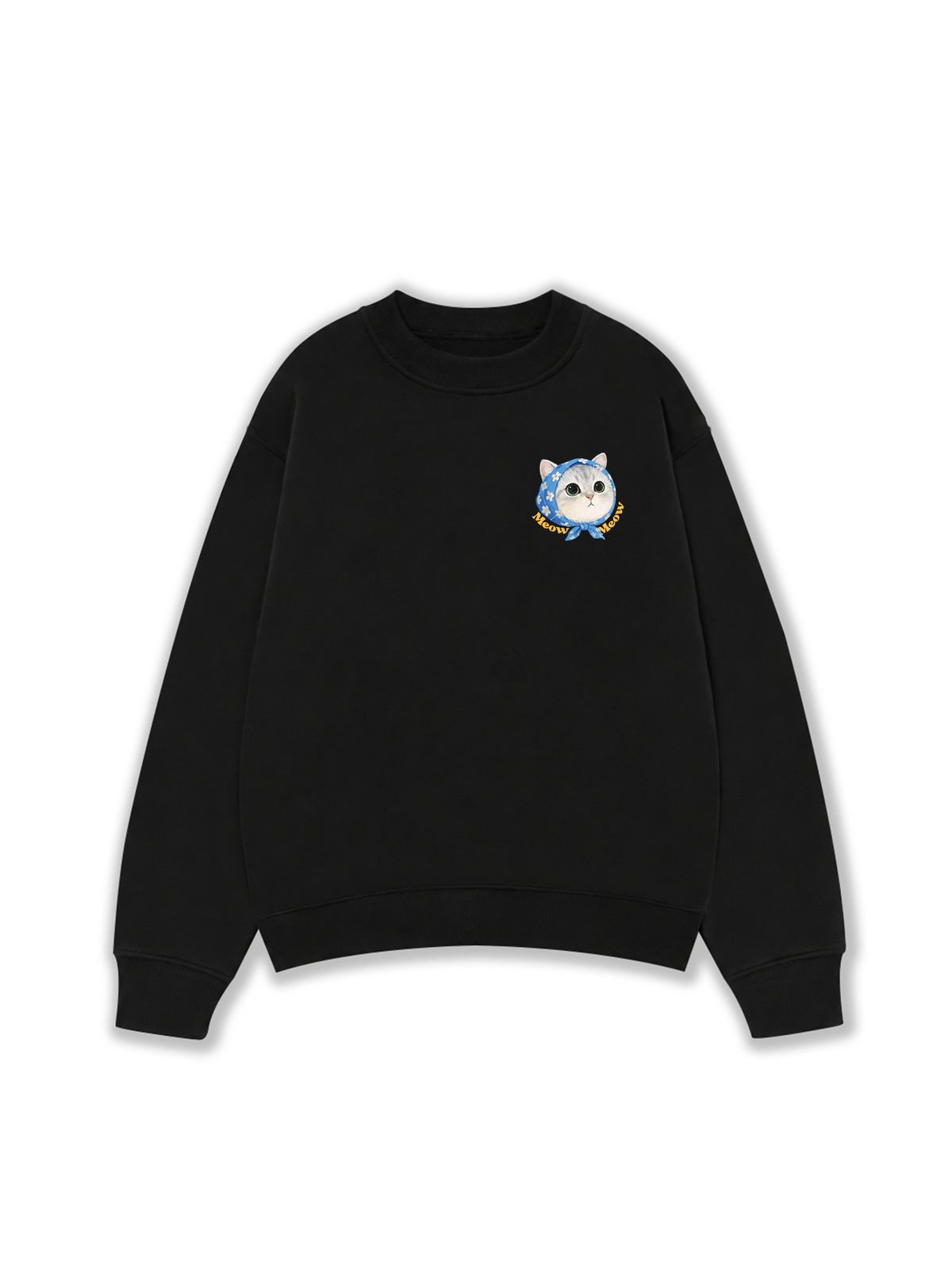 Áo Sweater Nỉ Hai Da Cute Cat