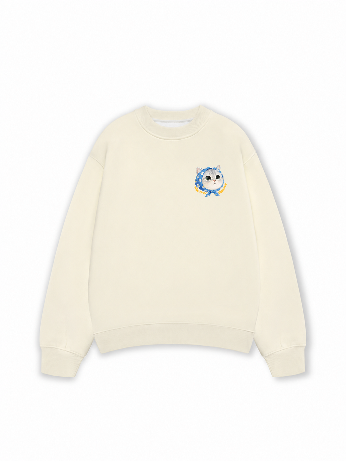 Áo Sweater Nỉ Hai Da Cute Cat