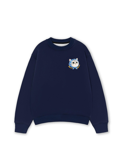 Áo Sweater Nỉ Hai Da Cute Cat