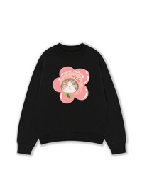 Áo Sweater Nỉ Hai Da Flower Cat