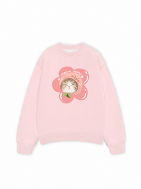 Áo Sweater Nỉ Hai Da Flower Cat