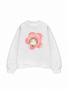 Áo Sweater Nỉ Hai Da Flower Cat