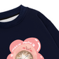 Áo Sweater Nỉ Hai Da Flower Cat