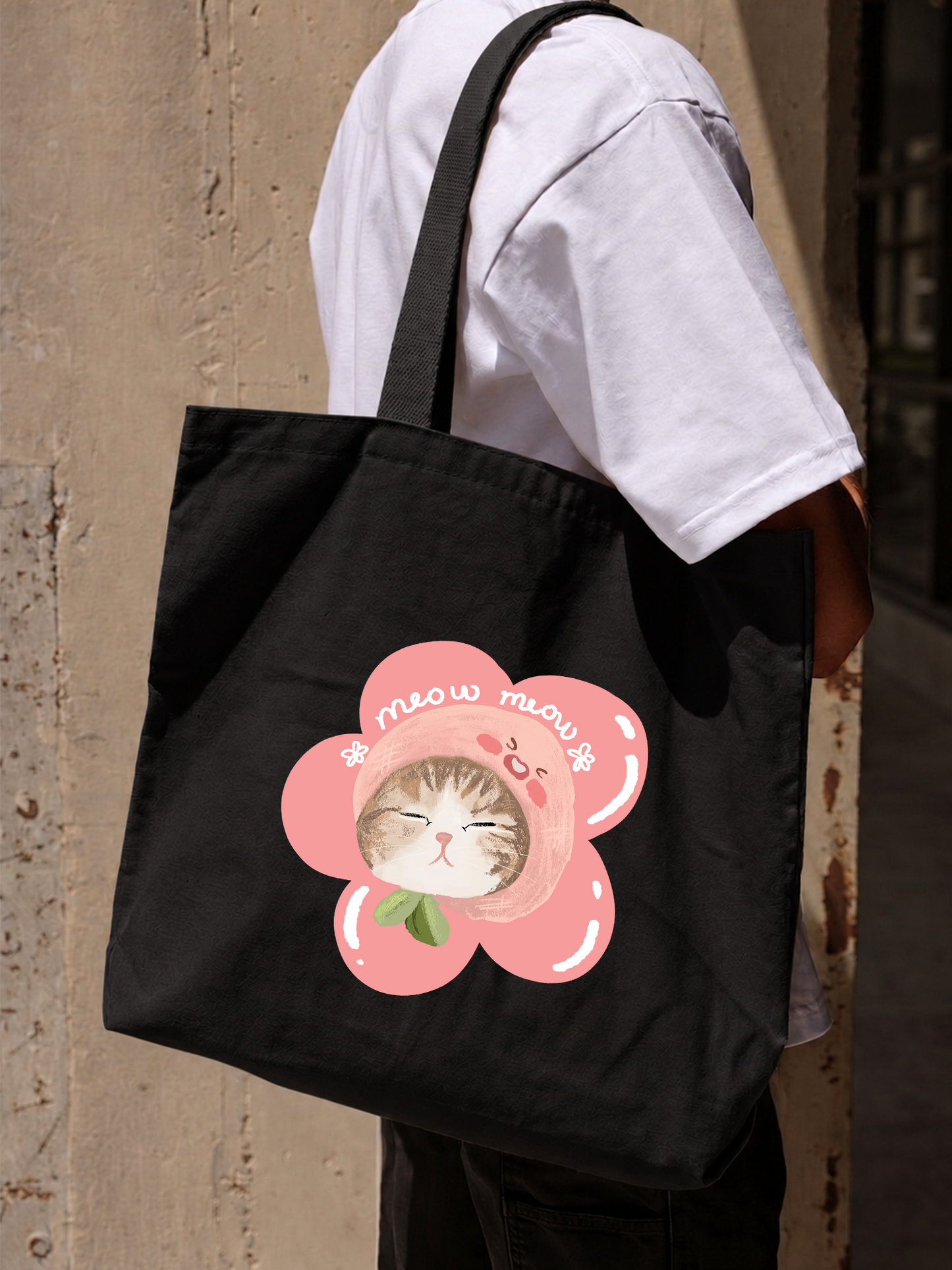 Túi Tote Flower Cat