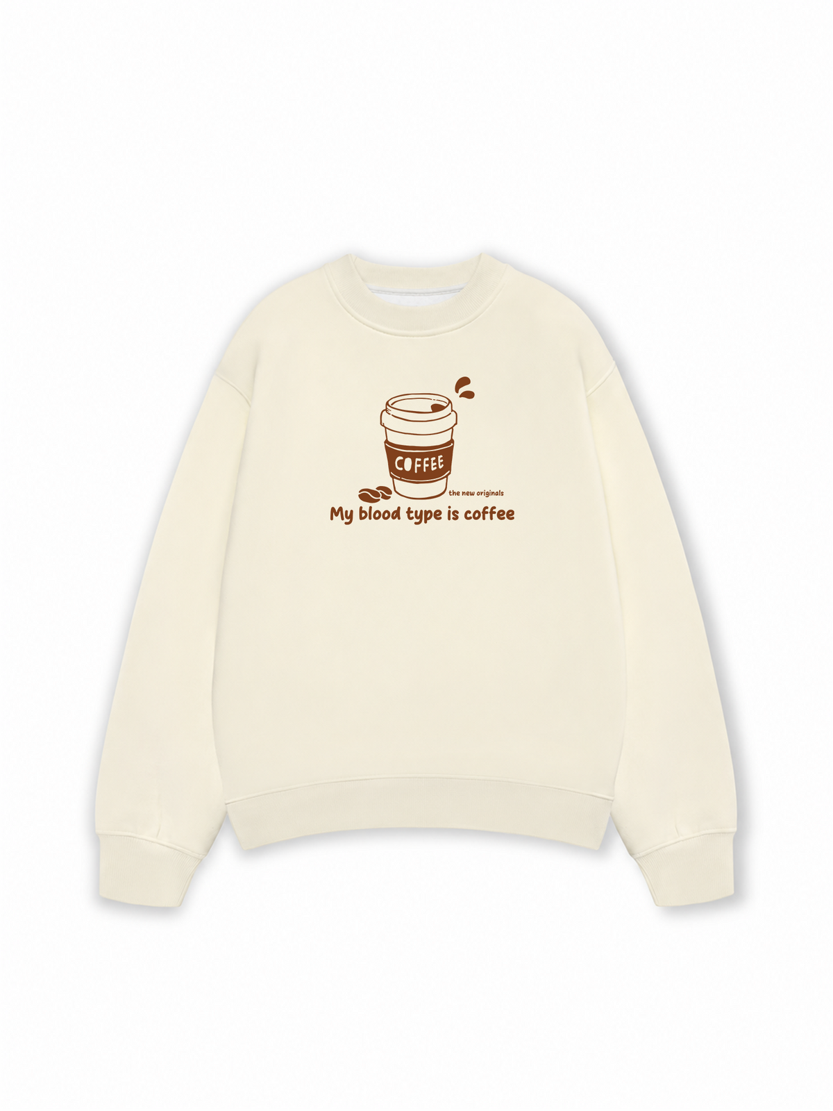Áo Sweater Nỉ Hai Da My Blood Type Is Coffee
