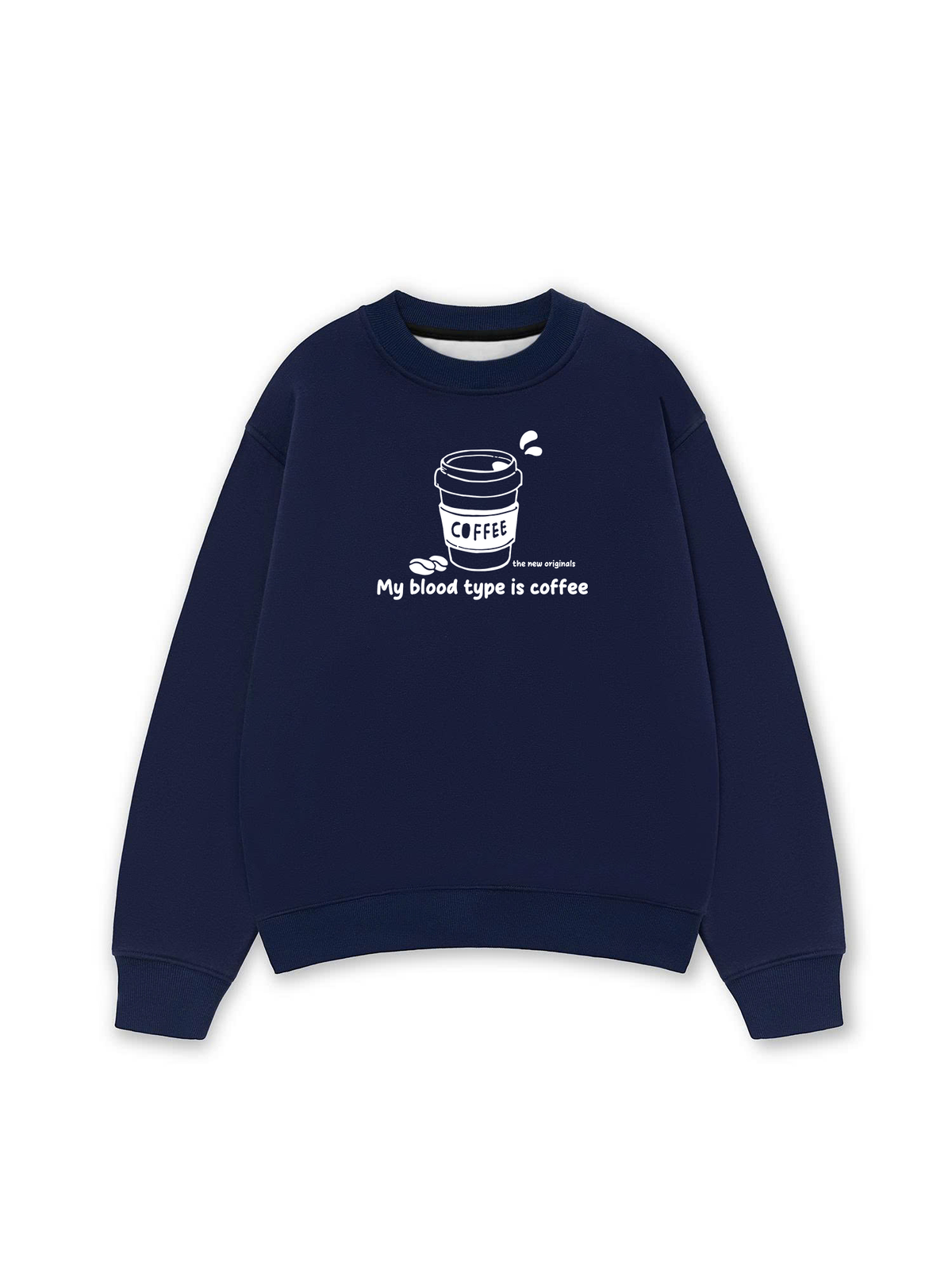 Áo Sweater Nỉ Hai Da My Blood Type Is Coffee